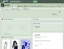 Tablet Screenshot of kamelin.deviantart.com