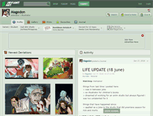 Tablet Screenshot of magedon.deviantart.com
