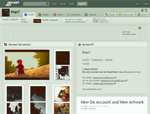 Tablet Screenshot of kiqo7.deviantart.com