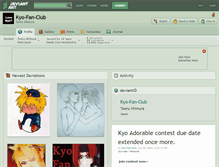 Tablet Screenshot of kyo-fan-club.deviantart.com