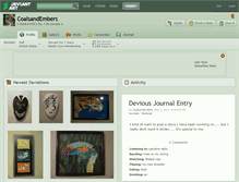 Tablet Screenshot of coalsandembers.deviantart.com
