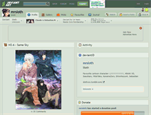 Tablet Screenshot of mrsloth.deviantart.com