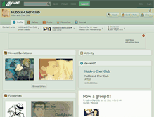 Tablet Screenshot of hubb-x-cher-club.deviantart.com