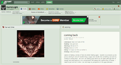 Desktop Screenshot of horrid-light.deviantart.com