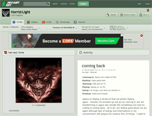 Tablet Screenshot of horrid-light.deviantart.com