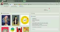 Desktop Screenshot of matthman.deviantart.com