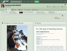 Tablet Screenshot of hardheartedredrabbit.deviantart.com