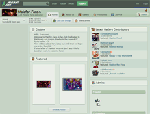 Tablet Screenshot of malefor-fans.deviantart.com