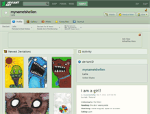 Tablet Screenshot of mynameishellen.deviantart.com