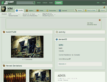 Tablet Screenshot of k0hi.deviantart.com