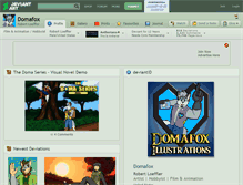 Tablet Screenshot of domafox.deviantart.com