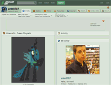 Tablet Screenshot of ante8787.deviantart.com