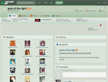 Tablet Screenshot of gods-of-the-light.deviantart.com