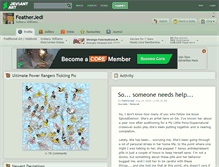 Tablet Screenshot of featherjedi.deviantart.com