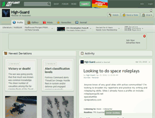 Tablet Screenshot of high-guard.deviantart.com