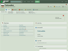 Tablet Screenshot of flatheadbob.deviantart.com
