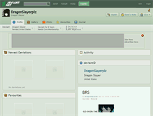 Tablet Screenshot of dragonslayerplz.deviantart.com