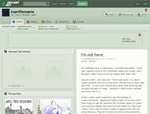 Tablet Screenshot of insertpenname.deviantart.com