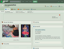 Tablet Screenshot of mamamoonspins.deviantart.com