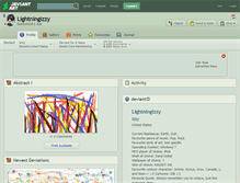 Tablet Screenshot of lightningizzy.deviantart.com