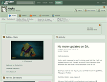 Tablet Screenshot of mayku.deviantart.com