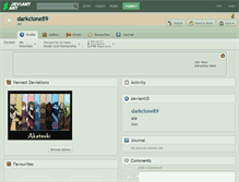 Tablet Screenshot of darkclone89.deviantart.com