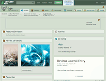 Tablet Screenshot of doja.deviantart.com