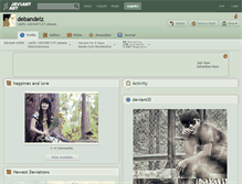 Tablet Screenshot of debandelz.deviantart.com