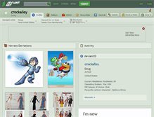 Tablet Screenshot of crockalley.deviantart.com