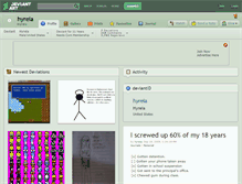Tablet Screenshot of hyreia.deviantart.com