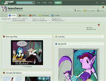 Tablet Screenshot of galaxydancer.deviantart.com