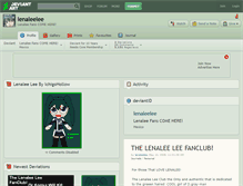 Tablet Screenshot of lenaleelee.deviantart.com