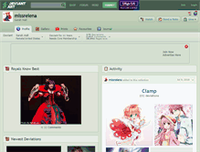 Tablet Screenshot of missrelena.deviantart.com