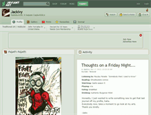 Tablet Screenshot of jackivy.deviantart.com