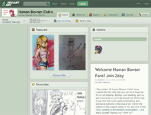 Tablet Screenshot of human-bowser-club.deviantart.com