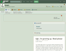 Tablet Screenshot of incarn.deviantart.com