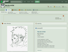 Tablet Screenshot of naruto-artist.deviantart.com