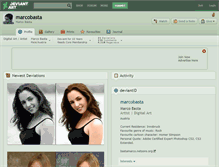 Tablet Screenshot of marcobasta.deviantart.com