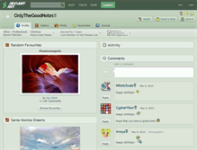 Tablet Screenshot of onlythegoodnotes.deviantart.com