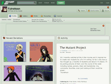 Tablet Screenshot of fyiremoon.deviantart.com