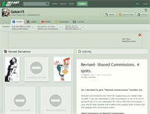 Tablet Screenshot of goton15.deviantart.com