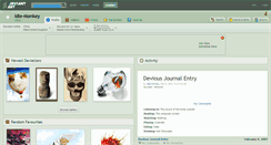 Desktop Screenshot of idle-monkey.deviantart.com