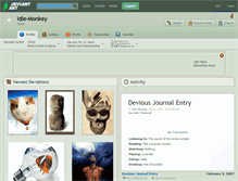 Tablet Screenshot of idle-monkey.deviantart.com