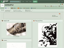 Tablet Screenshot of markbartle.deviantart.com