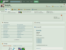 Tablet Screenshot of ilovelily.deviantart.com