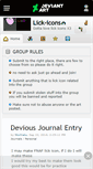 Mobile Screenshot of lick-icons.deviantart.com