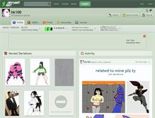 Tablet Screenshot of hk100.deviantart.com