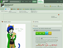 Tablet Screenshot of moonhawk47.deviantart.com