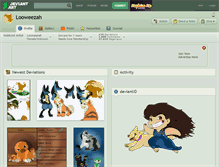 Tablet Screenshot of looweezah.deviantart.com