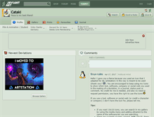 Tablet Screenshot of cataki.deviantart.com